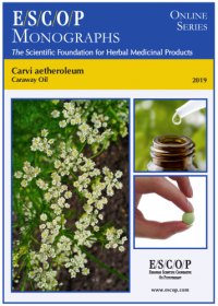 ESCOP monographs. The Scientific Foundation for Herbal Medicinal Products. Online series. Carvi aetheroleum (Caraway oil). Exeter: ESCOP; 2019.