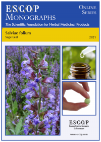 ESCOP monographs The Scientific Foundation for Herbal Medicinal Products. Online series. Salviae folium (Sage Leaf). Exeter: ESCOP; 2021