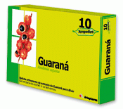 Guaraná Ampollas Arko. Envases de 10 ampollas. CN: 267815. Cada ampolla contiene 85% de extracto de Guaraná obtenido a partir de 1360 mg de planta. Saborizante: zumo concentrado de naranja. Aporte energético (por 100 ml): 38 Kcal / 158 KJ.