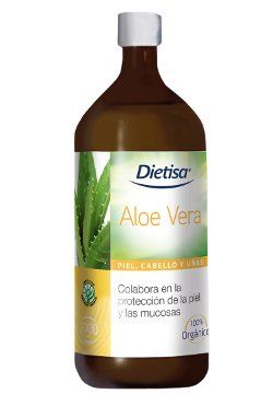 Aloe Vera Dietisa. Botella de 1 litro (Gel puro de Aloe vera de cultivo 100% biológico).