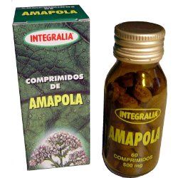 Amapola Comprimidos. Frasco con 60 comprimidos. 4 comprimidos aportan 2 gr de amapola.