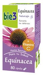 BIE3 Equinacea. Estuche con 80 perlas. Cada perla contiene 500 mg de Echinacea+ Vitamina C. CN: 155372.0.