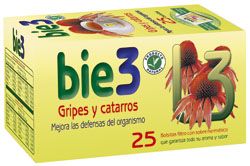 BIE3 Echinacea - Gripes y Catarros. <i>Echinacea purpurea</i>. Estuche con 25 bolsitas filtro para infusión de 1,5 g. CN: 354087.2.