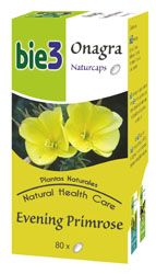 BIE3 Onagra Naturcaps. Estuche con 80 perlas de 500 mg de aceite de onagra. CN: 354089.6.