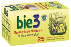 BIE3 Regula y limpia el intestino. <i>Cassia angustifolia</i> hindú, hojas y frutos. Estuche con 25 bolsitas filtro para infusión de 1,5 g. CN: 354083.4.