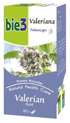 BIE3 Valeriana. Estuche con 80 cápsulas. Cada cápsula contiene 500 mg de polvo micronizado de raíz de valeriana. CN: 353356.0.