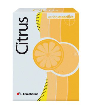 Citrus. Cada cápsula contiene 84 mg de extracto seco de pericarpio de <i>Citrus aurantium</i> rico en sinefrina. Envase de 45 cápsulas, CN: 377002. Envase de 90 cápsulas, CN: 377523. 