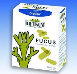 Dietkum Fucus. Extracto seco de Fucus (<i>Fucus vesiculosus</i>). Estuche con 45 cápsulas vegetales.