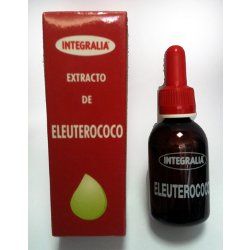 Eleuterococo Extracto Estuche y Frasco, tapón cuentagotas con 50 mL. 60 gotas aportan Eleuterococo Extracto hidroalcohólico 1,2 mL.