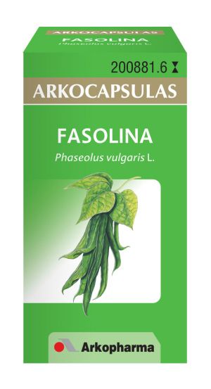 Arkocápsulas Fasolina. Cada cápsula contiene 200 mg de polvo micronizado de vaina de judía (<i>Phaseolus vulgaris</i> L.). Valoración del principio activo: superior a 20% de celulosa y a 5% de pectina. Envase de 50 cápsulas, CN: 200881. Envase de 100 cápsulas, CN: 275230. 