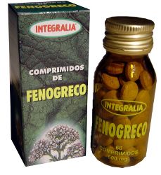 Fenogreco Comprimidos Estuche y Frasco con 60 comprimidos. 6 comprimidos aportan 3 gr de Fenogreco.