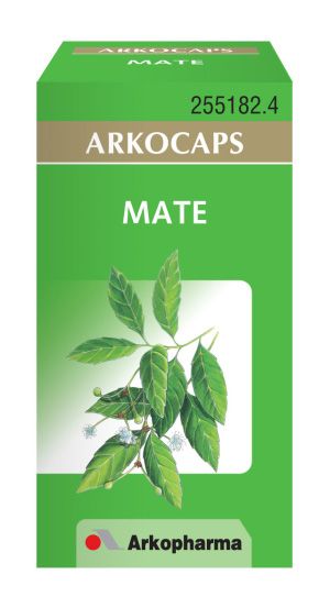 Arkocaps mate. Cada cápsula contiene 220 mg de polvo micronizado de hojas de Mate (<i>Ilex paraguariensis</i> St. Hill). Envases de 50 cápsulas, CN: 255182. 