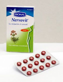 Nervovit. 45 grageas recubiertas. 140mg por gragea de extracto de Valeriana (<i>Valeriana officinalis radix</i>). 