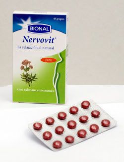 Nervovit. 45 grageas recubiertas. 140mg por gragea de extracto de Valeriana (<i>Valeriana officinalis radix</i>). 