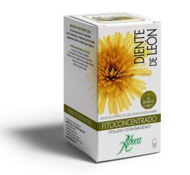 Diente de león Concentrado Total Bio (<i>Taraxacum officinale</i>). 50 cápsulas de 500 mg cada una, en las que se combina el extracto liofilizado o criosecado y el polvo de granulometría fina.