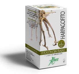 Harpagofito Concentrado Total (<i>Harpagophytum procumbens</i>). 50 cápsulas de 500 mg cada una, en las que se combina el extracto liofilizado o criosecado y el polvo de granulometría fina.