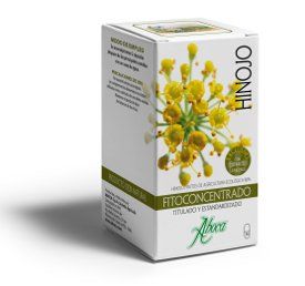 Hinojo Concentrado Total Bio (<i>Foeniculum vulgare</i>). 50 cápsulas de 480 mg cada una, en las que se combina el extracto liofilizado o criosecado y el polvo de granulometría fina.