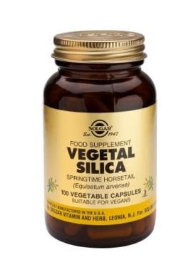 Solgar Cola de caballo. Frascos con 100 cápsulas vegetales. Cada cápsula contiene 337 mg de polvo de planta y 23 mg de extracto (8:1) de cola de caballo (<i>Equisetum arvense</i>). Complemento alimenticio para adultos.