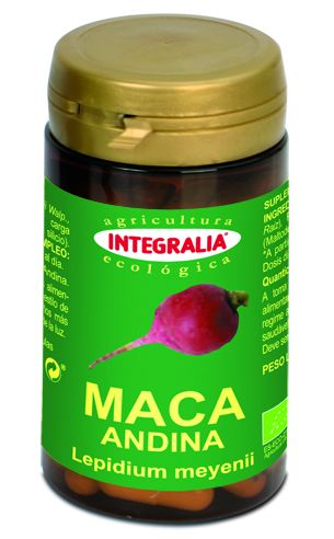 Maca Bote con 60 cápsulas 3 cápsulas aportan Maca 1500 mg. Complemento alimentario.