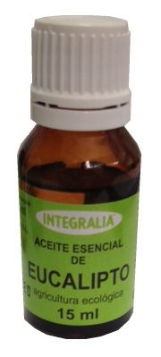 Aceite Esencial de Eucalipto Integralia Ecológico (<i>Eucalyptus globulus</i> L., hoja). 15 mL. Complemento alimenticio.