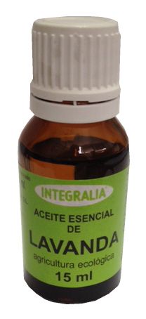 Aceite Esencial de Lavanda Integralia Ecológico (<i>Lavandula angustifolia </i> P. Miller, sumidad florida). 15 mL. Complemento alimenticio.