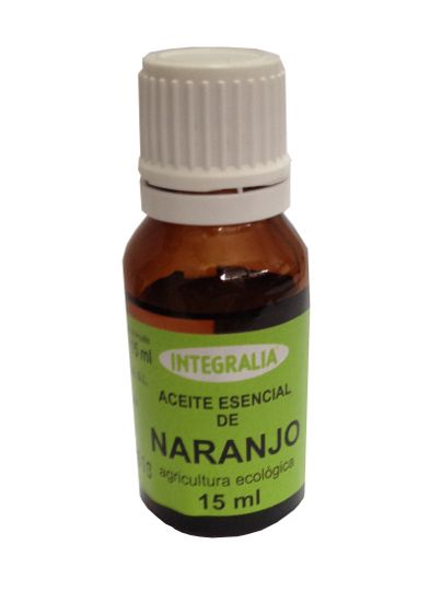 Aceite Esencial de Naranjo Integralia Ecológico (<i>Citrus sinensis</i> L.). 15 mL. Complemento alimenticio.