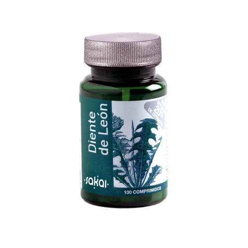 Diente de León Complements. Frasco 100 comprimidos. 4 comprimidos contienen 400 mg de E.S. de diente de león (<i>Taraxacum officinale</i>) titulado al 25% en Inulina. Aporte en inulina: 100 mg.