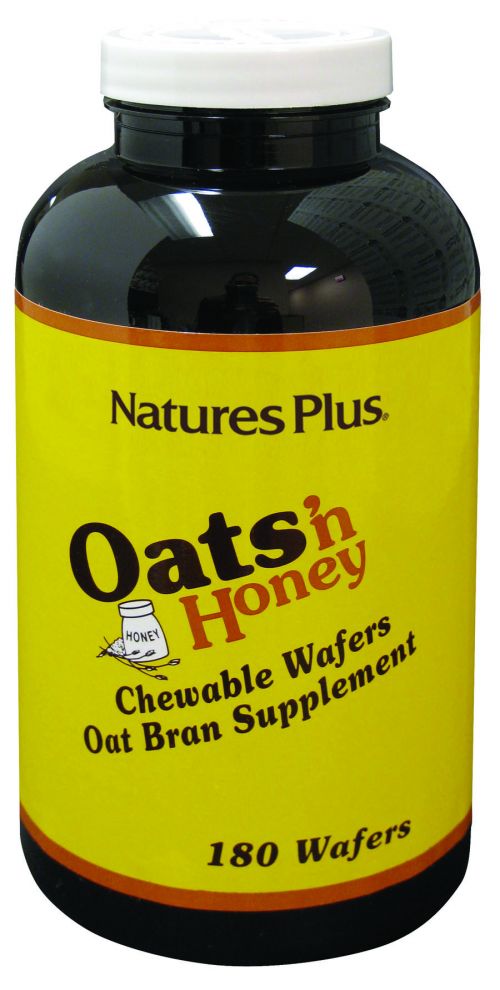 Salvado de avena Oats’n Honey. 180 comprimidos masticables. Ingredientes: salvado de avena (<i>Avena sativa</i> L.) 3 g por cada 4 comprimidos masticables. Contiene gluten y azúcares (fructosa). 