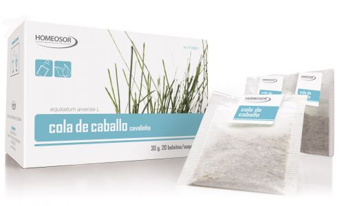 Cola de Caballo Infusión Pharmasor. 20 bolsas filtro. <i>Equisetum arvense</i> L (tallos estériles) 100%. CN: 171326.1.