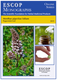 ESCOP monographs The Scientific Foundation for Herbal Medicinal Products. Online series. Menthae piperitae folium (Peppermint leaf). Exeter (UK): ESCOP; 2019.