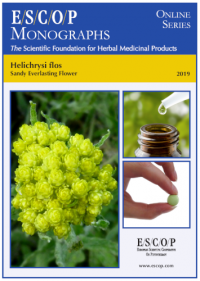 ESCOP monographs, The Scientific Foundation for Herbal Medicinal Products. Online series. Helichrysi flos (Sandy everlasting flower). Exeter: ESCOP; 2019.