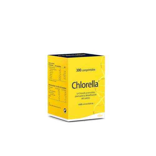 Chlorella. Envase con 300 comprimidos. Cada comprimido contiene 200 mg de <i>Chlorella pyrenoidosa</i>. CN: 157686.6. 