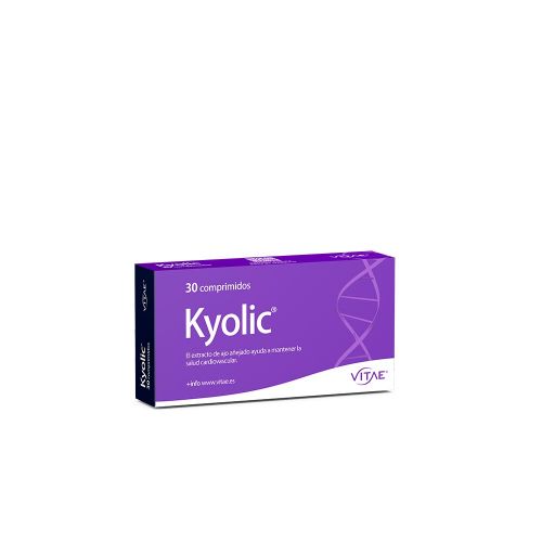 Kyolic. Envases con 30 comprimidos. Cada comprimido contiene 600 mg de ajo añejado orgánico en polvo. CN: 342197.3. 