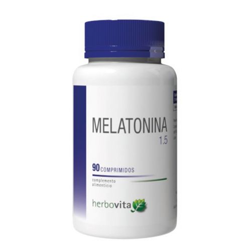 Melatonina 1.5 Herbovita. Envases con 90 y 180 comprimidos. Cada comprimido aporta 1,5 mg de melatonina. Complemento alimenticio.
