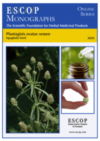 ESCOP monographs The Scientific Foundation for Herbal Medicinal Products. Online series. Plantaginis ovatae semen (Ispaghula seed). Exeter: ESCOP; 2020.