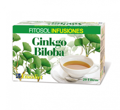 Fitosol Infusiones Ginkgo biloba (<i>Ginkgo biloba</i> L., hojas): 100%. 20 bolsitas filtro. Complemento alimenticio.