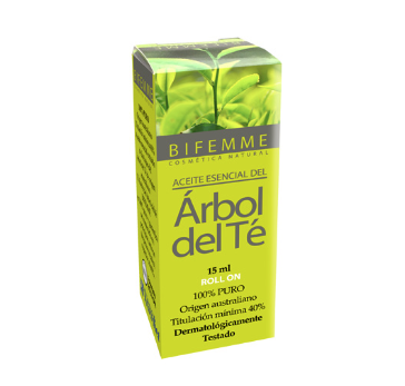 Aceite de árbol del té Roll On. 15 mL Aceite esencial de <i>Melaleuca alternifolia</i>