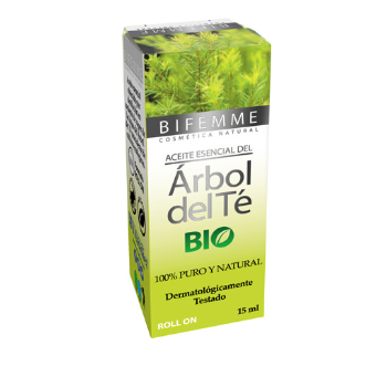 Aceite de árbol del té Bio Roll On. 15 mL Aceite esencial de <i>Melaleuca alternifolia</i>