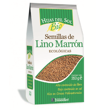 Semillas de Lino Marrón Ecológicas Hijas del Sol. 350 g.