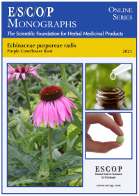 ESCOP monographs The Scientific Foundation for Herbal Medicinal Products. Online series. Echinaceae purpureae radix (Purple Coneflower Root). Exeter: ESCOP; 2021.