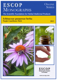ESCOP monographs The Scientific Foundation for Herbal Medicinal Products. Online series. Echinaceae purpureae herba (Purple Coneflower Herb). Exeter: ESCOP; 2021.