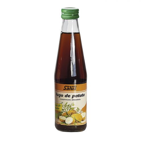 Patata Bio. Jugo elaborado a base de patata fresca de cultivo ecológico certificado. Frasco de 330 mL. Complemento alimenticio.