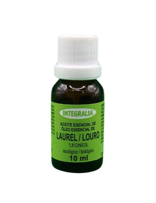Aceite esencial de hoja de laurel (<i>Laurus nobilis</i>) quimiotipo 1,8 cineol, ecológico. 10 mL. Complemento alimenticio.